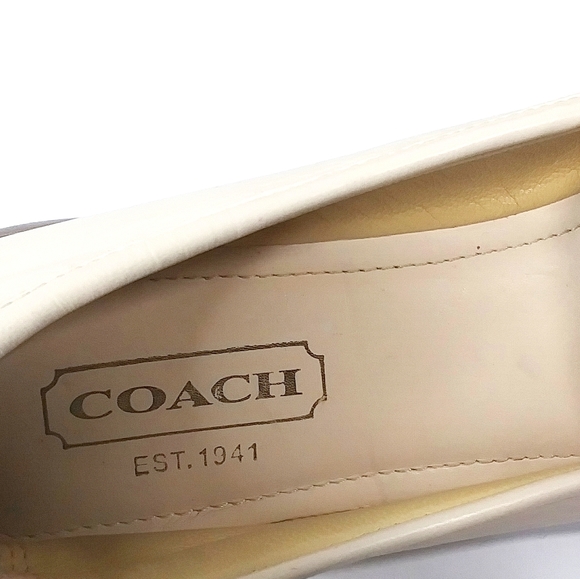 Coach Shari Leather Penny Loafers Made In Italy 8B - Picture 8 of 11